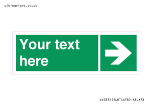 SV5234: Custom Arrow Right Sign