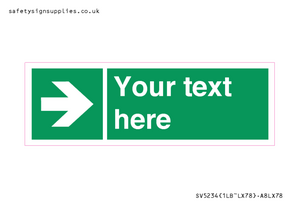 SV5234: Custom Arrow Right Sign