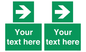 SV5234: Custom Arrow Right Sign