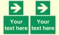 SV5234: Custom Arrow Right Sign