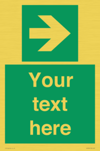 SV5234: Custom Arrow Right Sign