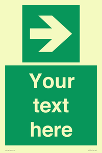 SV5234: Custom Arrow Right Sign