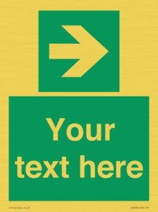 SV5234: Custom Arrow Right Sign