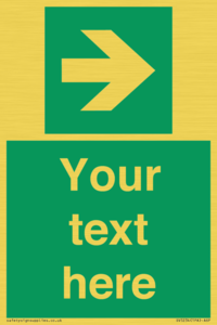 SV5234: Custom Arrow Right Sign