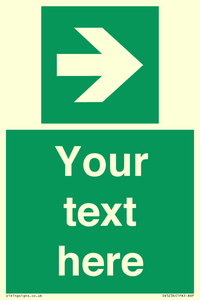 SV5234: Custom Arrow Right Sign