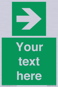 SV5234: Custom Arrow Right Sign