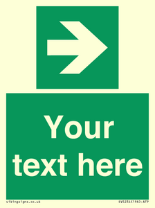 SV5234: Custom Arrow Right Sign