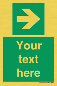 SV5234: Custom Arrow Right Sign