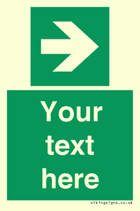 SV5234: Custom Arrow Right Sign