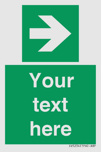 SV5234: Custom Arrow Right Sign