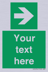 SV5234: Custom Arrow Right Sign