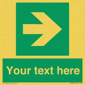 SV5234: Custom Arrow Right Sign