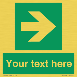 SV5234: Custom Arrow Right Sign