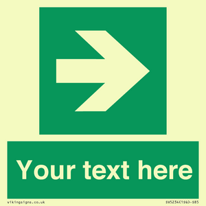 SV5234: Custom Arrow Right Sign