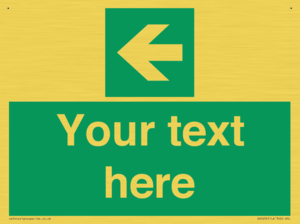 SV5235: Custom Arrow Left Sign