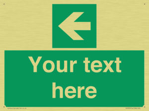 SV5235: Custom Arrow Left Sign