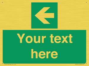 SV5235: Custom Arrow Left Sign