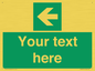 SV5235: Custom Arrow Left Sign