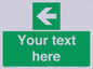 SV5235: Custom Arrow Left Sign