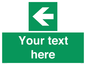 SV5235: Custom Arrow Left Sign