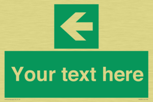 SV5235: Custom Arrow Left Sign