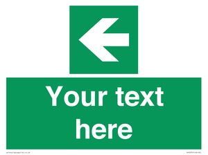 SV5235: Custom Arrow Left Sign