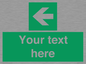 SV5235: Custom Arrow Left Sign
