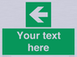 SV5235: Custom Arrow Left Sign