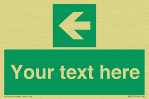 SV5235: Custom Arrow Left Sign