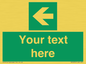 SV5235: Custom Arrow Left Sign