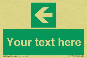 SV5235: Custom Arrow Left Sign