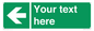 SV5235: Custom Arrow Left Sign