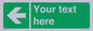 SV5235: Custom Arrow Left Sign