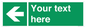 SV5235: Custom Arrow Left Sign