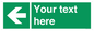 SV5235: Custom Arrow Left Sign