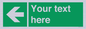 SV5235: Custom Arrow Left Sign