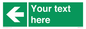 SV5235: Custom Arrow Left Sign