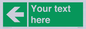 SV5235: Custom Arrow Left Sign