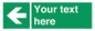 SV5235: Custom Arrow Left Sign