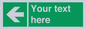 SV5235: Custom Arrow Left Sign