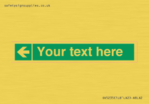 SV5235: Custom Arrow Left Sign