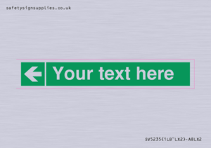 SV5235: Custom Arrow Left Sign