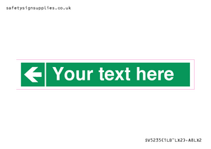 SV5235: Custom Arrow Left Sign