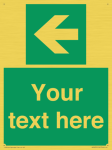 SV5235: Custom Arrow Left Sign