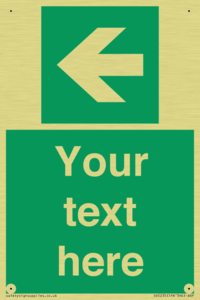 SV5235: Custom Arrow Left Sign