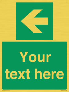 SV5235: Custom Arrow Left Sign