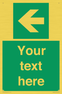 SV5235: Custom Arrow Left Sign