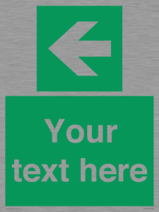 SV5235: Custom Arrow Left Sign