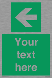 SV5235: Custom Arrow Left Sign