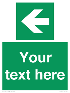 SV5235: Custom Arrow Left Sign